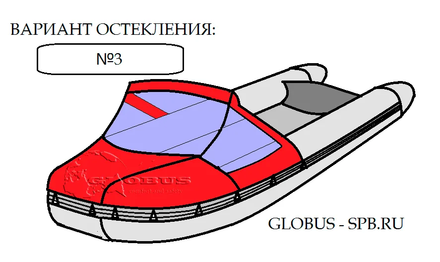 носовой тент вариант номер 3